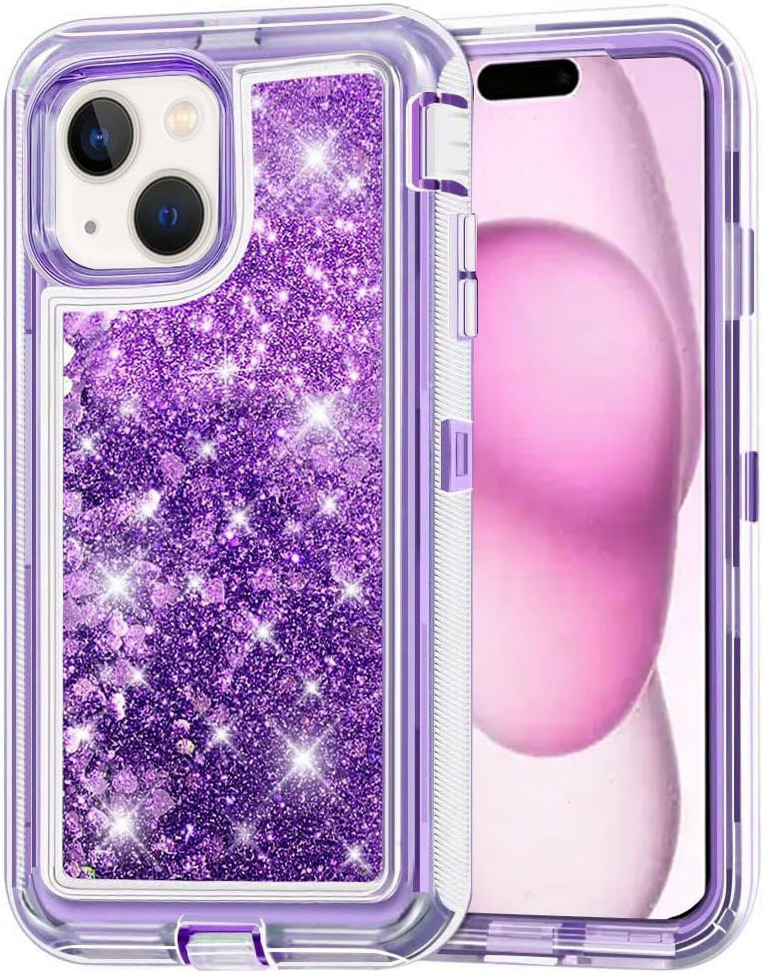 Designed for Apple iPhone 14 Plus Heavy Duty Case, Heavy Duty Glitter