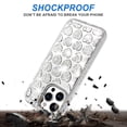 thumbnail image 1 of Designed for Apple iPhone 15 Pro Sparkly 3D Design Diamond Shockproof Protective Bling Rhinestone Hybrid Skin PC + TPU Phone Case Cover [Heart Silver], 1 of 4