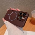 thumbnail image 1 of Designed for Apple iPhone 16 Pro Case Compatible with Magsafe, Luxury Frosted Magnetic Shockproof Ultra Slim Drop Protective Skin Phone Case Cover for iPhone 16 Pro, Winered, 1 of 8