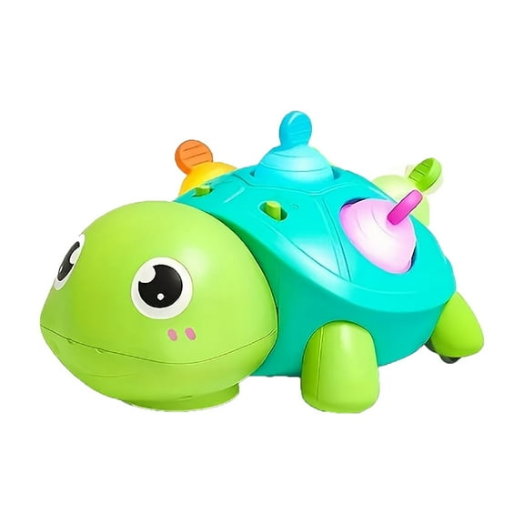 Designed For Babies Learning To Walk, This Interactive Turtle Toy With Intelligent Obstacle Avoidance And Music, Captivates Little Ones With Dynamic All-Directional Movement,