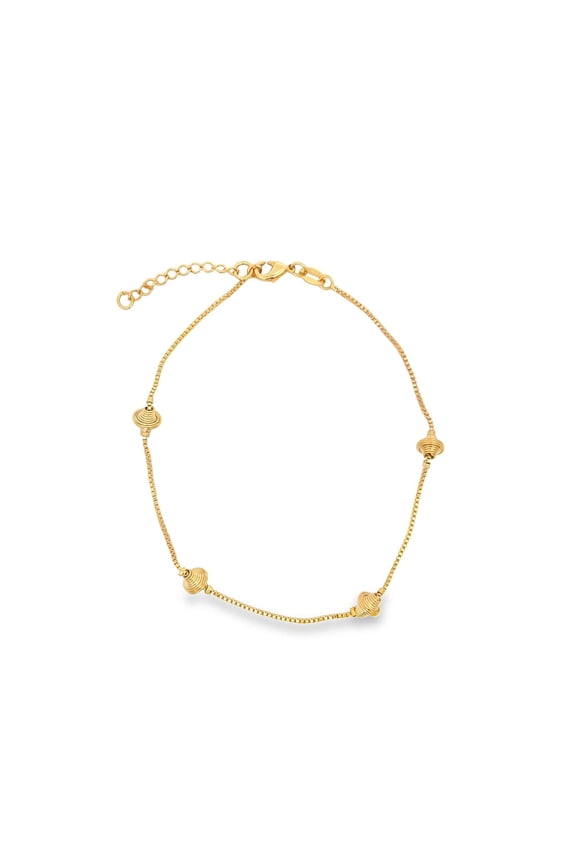 Designed Charms Box Chain Anklet (E98)