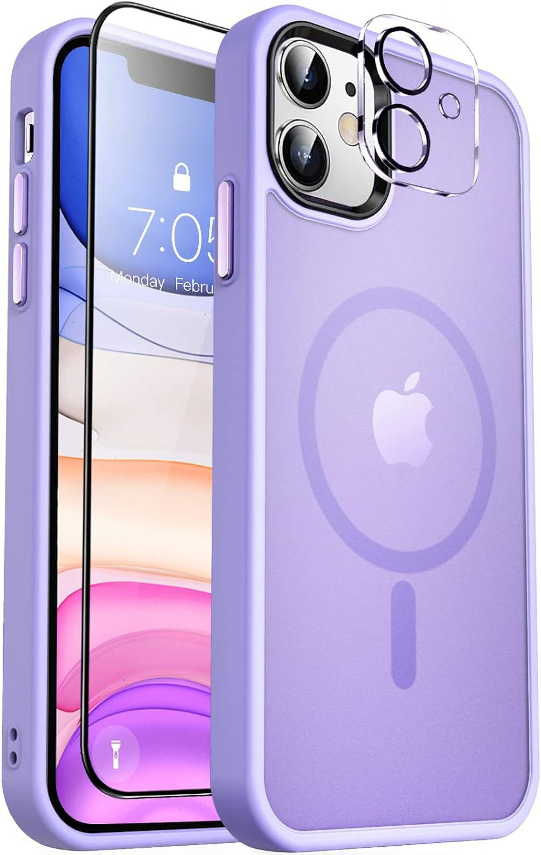 Entronix Magsafe Compatible Back Cover Cell Phone Case for Apple iPhone 11, Purple