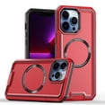 thumbnail image 1 of Designed for For iPhone 14 Pro Case Dual Layer Heavy Duty Tough Rugged Light Weight Compatible with MagSafe Rugged Military Grade Drop Protection Cover For iPhone 14 Pro - 6.1", Red, 1 of 12