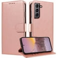 thumbnail image 1 of Designed for Galaxy S21 FE 5G Case Wallet,[RFID Blocking Card Slots] S21 FE Phone Case Stand Feature Premium PU Leather Protection,Magnetic Clasp Flip Cases Cover for Samsung S21 FE 5G (Rose Gold), 1 of 14
