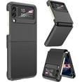 thumbnail image 1 of Designed for Galaxy Z Flip 3 Case with Hinge Protection,Samsung Flip 3 Heavy Duty Shockproof Full Body Protective Phone Case Cover for Z Flip 3 5G(2023)-Black, 1 of 6