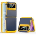 thumbnail image 1 of Designed for Galaxy Z Flip 3 Case with Hinge Protection,Samsung Flip 3 Heavy Duty Shockproof Full Body Protective Phone Case Cover for Z Flip 3 5G(2023)-Blue, 1 of 12