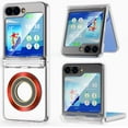 thumbnail image 1 of Designed for Galaxy Z Flip 5 Case with Hinge Protection [Compatible with MagSafe],Samsung Flip 5 Slim Clear Protective Case Support Wireless Charging Cover for Z Flip 5 5 G (Clear+Silver), 1 of 14