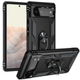 thumbnail image 1 of Designed for Google Pixel 6 Case, Military Grade Protective Phone Case Cover with Enhanced Metal Ring Kickstand [Support Magnet Car Mount] Compatible with Google Pixel 6, Black, 1 of 8