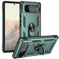 thumbnail image 1 of Designed for Google Pixel 6 Case, Military Grade Protective Phone Case Cover with Enhanced Metal Ring Kickstand [Support Magnet Car Mount] Compatible with Google Pixel 6, Darkgreen, 1 of 8
