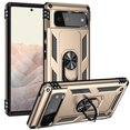 thumbnail image 1 of Designed for Google Pixel 6 Case, Military Grade Protective Phone Case Cover with Enhanced Metal Ring Kickstand [Support Magnet Car Mount] Compatible with Google Pixel 6, Gold, 1 of 8