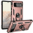 thumbnail image 1 of Designed for Google Pixel 6 Case, Military Grade Protective Phone Case Cover with Enhanced Metal Ring Kickstand [Support Magnet Car Mount] Compatible with Google Pixel 6, Rosegold, 1 of 8
