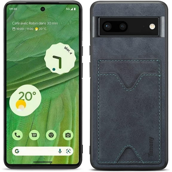 Designed for Google Pixel 7 Case 6.3'',Drop Protection Slim PU Leather Wallet Case with Card Holder Kickstand Shockproof Protective Phone Cover for Google Pixel 7 (Gray)