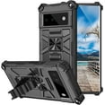 thumbnail image 1 of Designed for Google Pixel 7 Case Basic Phone Case with Stand Bracket Military Grade Drop Protection Dual Layer Shockproof Durable Hard Rigid PC Anti-Scratch Protective Heat Dissipation Cover-Black, 1 of 7