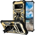 thumbnail image 1 of Designed for Google Pixel 7 Case Basic Phone Case with Stand Bracket Military Grade Drop Protection Dual Layer Shockproof Durable Hard Rigid PC Anti-Scratch Protective Heat Dissipation Cover-Gold, 1 of 14