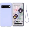 thumbnail image 1 of Designed for Google Pixel 7 Pro 2022 Case,Slim Liquid Silicone Rubber Shockproof Phone Cover with Wrist Strap Soft Anti-Scratch Microfiber Lining Protection Case for Google Pixel 7 Pro (Purple), 1 of 15