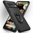 thumbnail image 1 of Designed for Google Pixel 7 Pro Case, Military-Grade Drop Protection, Shockproof Phone Case Cover, Magnetic Car Mount Ring Kickstand Bumper Hard Case for Google Pixel 7 Pro, Black, 1 of 5