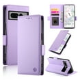 thumbnail image 1 of Designed for Google Pixel 7 Pro Wallet Case, with Card Slots Strong Magnetic Closure PU Leather Flip Fold Shockproof Kickstand Durable Purse Flip Case for Google Pixel 7 Pro - Purple, 1 of 7