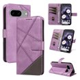 thumbnail image 1 of Designed for Google Pixel 8 Case Wallet, Men Women Flip Folio Cover with PU Leather Stand Credit Card Holders Slots Wrist Strap Magnetic Clasp Phone Case for Google Pixel 8, Purple, 1 of 11