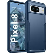Designed for Google Pixel 8 Heavy Duty Case, Protection Shockproof Dropproof Dustproof Anti-Scratch Phone Case Cover for Google Pixel 8 Heavy Duty Case, Navy Blue