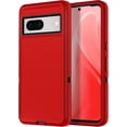 thumbnail image 1 of Designed for Google Pixel 8 Heavy Duty Case, Triple Layer Protection Shockproof Dropproof Dustproof Anti-Scratch Phone Case Cover for Google Pixel 8,Red, 1 of 6