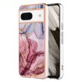 thumbnail image 1 of Designed for Google Pixel 8 Marble Case, Ultra Thin Girls Women Plating Marble Designed Flexible Soft TPU IMD Marble Protective Case Cover for Google Pixel 8 - Rose, 1 of 7