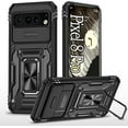thumbnail image 1 of Designed for Google Pixel 8 Pro Case Black,8 Pro Case for Men and Women,with Camera Cover Military Grade Shockproof Liquid Silicone Slim Phone Case for 8 Pro,6.7inch,(2023), 1 of 12