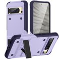 thumbnail image 1 of Designed for Google Pixel 8 Pro Case, with Hidden Kickstand Military Grade Drop Protection Dustproof Hybrid Hard PC Kickstand Phone Case Cover for Men Women for Google Pixel 8 Pro, Purple, 1 of 7