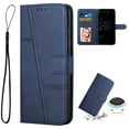 thumbnail image 1 of Designed for Google Pixel 8 Pro Case, Luxury PU Leather Wallet Phone Case with Card Holder Flip Folio Protective Shockproof Cover [Kickstand Feature][Wrist Strap] for Google Pixel 8 Pro, Royalblue, 1 of 8