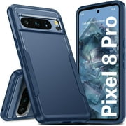 Designed for Google Pixel 8 Pro Heavy Duty Case, Protection Shockproof Dropproof Dustproof Anti-Scratch Phone Case Cover for Google Pixel 8 Pro Heavy Duty Case, Navy Blue