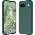 thumbnail image 1 of Designed for Google Pixel 8a Case, Slim Liquid Silicone for Women Men with Scratch-Resistant Microfiber Lining Shockproof Soft Silicone Protective Phone Case for Google Pixel 8a (DarkGreen), 1 of 8