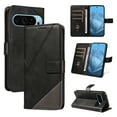 thumbnail image 1 of Designed for Google Pixel 9 / 9 Pro Case Wallet, Men Women Flip Folio Cover with PU Leather Stand Credit Card Holders Slots Wrist Strap Magnetic Clasp Phone Case for Google Pixel 9 / 9 Pro, Black, 1 of 11