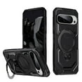 thumbnail image 1 of Designed For Google Pixel 9 / 9 Pro Phone Case,With 360° Spin Magnetic Stand Ring Kickstand,Fit for Mag-Safe,Military Grade Shockproof Heavy Duty Dropproof Tough Rugged Phone Case,Black, 1 of 6
