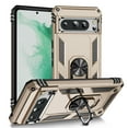 thumbnail image 1 of Designed for Google Pixel 9 / 9 Pro Case, Military Grade Protective Phone Case Cover with Enhanced Metal Ring Kickstand [Support Magnet Car Mount] Compatible with Google Pixel 9 / 9 Pro, Gold, 1 of 6
