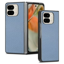 Designed for Google Pixel 9 Pro Fold / Fold 2 Folding Case, Carbon Fiber Texture   TPU, Shockproof Lightweight Slim Drop Protection Cover for Google Pixel 9 Pro Fold / Fold 2, Blue