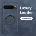 thumbnail image 1 of Designed for Google Pixel 9 Pro XL Magnetic Case, [Compatible with Magsafe] Military Shockproof Protective PU Leather Matte Back Anti-Scratch Phone Case for Google Pixel 9 Pro XL,Blue, 1 of 10