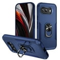 thumbnail image 1 of Designed for Google Pixel 9a Case, Military-Grade Drop Protection, Shockproof Phone Case Cover, Magnetic Car Mount Ring Kickstand Bumper Hard Case for Google Pixel 9a, Blue, 1 of 10