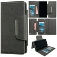 thumbnail image 1 of Designed for Google Pixel 9a Wallet Phone Case,Detachable Magnetic Flip Design,With Card Slots,Flip Folding Kickstand,PU Leather Shockproof Anti-fall Rugged Phone Case Cover,Gray, 1 of 10