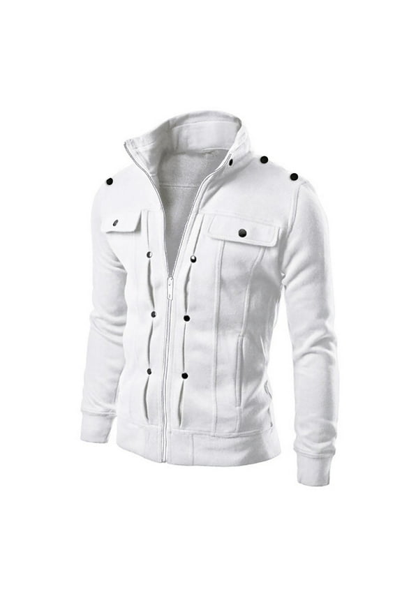 Designed Lapel Slim Cardigan Coat for Men Winter Jacket Outerwear