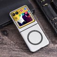 thumbnail image 1 of Designed for Magnetic Motorola Razr+ 2023 Case,[Compatible with MagSafe] [Drop Protection] Slim Vintage PU Leather Shockproof with Anti-Fingerprint Phone Case For Motorola Razr+ 2023,White, 1 of 6