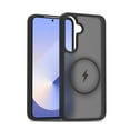 thumbnail image 1 of Designed for Magnetic Samsung Galaxy S25+ Case,[Compatible with MagSafe] [Military Grade Drop Protection] Hybrid Slim Translucent Matte Shockproof with Anti-Fingerprint Phone Case,Black, 1 of 6