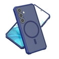 thumbnail image 1 of Designed for Magnetic Samsung Galaxy S25 Case,[Compatible with MagSafe] [Military Grade Drop Protection] Slim Hybrid Rubber Translucent Matte Shockproof Anti-Fingerprint Phone Case,Darkblue, 1 of 8