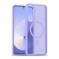 thumbnail image 1 of Designed for Magnetic Samsung Galaxy S25 Edge Case,[Compatible with MagSafe] [Military Grade Drop Protection] Hybrid Slim Translucent Matte Shockproof with Anti-Fingerprint Phone Case,Purple, 1 of 6