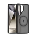 thumbnail image 1 of Designed for Magnetic Samsung Galaxy S25 Ultra Case,[Compatible with MagSafe] [Military Grade Drop Protection] Hybrid Slim Translucent Matte Shockproof with Anti-Fingerprint Phone Case,Black, 1 of 6
