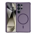 thumbnail image 1 of Designed for Magnetic Samsung Galaxy S25 Ultra Case,[Compatible with MagSafe] [Military Grade Drop Protection] Slim Hybrid Rubber Translucent Matte Shockproof Anti-Fingerprint Phone Case,Darkpurple, 1 of 9