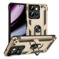 thumbnail image 1 of Designed for Motorola Edge 2024 Case, Military Grade Protective Phone Case Cover with Enhanced Metal Ring Kickstand [Support Magnet Car Mount] for Motorola Edge 2024, Gold, 1 of 7
