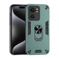 thumbnail image 1 of Designed for Motorola Edge 40 Case, Military Grade Protective Phone Case Rugged Hard PC + Soft TPU Cover with Enhanced Metal Ring Kickstand [Support Magnet Mount], Darkgreen, 1 of 7