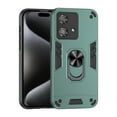 thumbnail image 1 of Designed for Motorola Edge 40 Neo Case, Military Grade Protective Phone Case Rugged Hard PC + Soft TPU Cover with Enhanced Metal Ring Kickstand [Support Magnet Mount], Darkgreen, 1 of 7