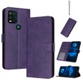 thumbnail image 1 of Designed for Motorola G Pure Case Wallet, Men Women Flip Folio Cover with PU Leather Stand Credit Card Holders Slots Wrist Strap Soft TPU Inner Case for Motorola G Pure, Purple, 1 of 8