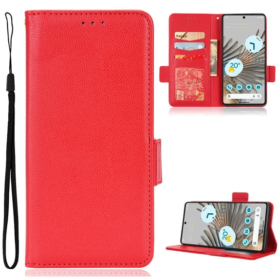 Designed for Motorola Moto G 5G 2023 Case, Luxury PU Leather Wallet Phone Case with Card Holder Flip Kickstand Drop Protection Phone Case Cover for Motorola Moto G 5G 2023 - Red