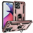 thumbnail image 1 of Designed for Motorola Moto G Play 4G 2024 Case, Military Grade Protective Phone Case Cover with Enhanced Metal Ring Kickstand [Support Magnet Car Mount] for Motorola Moto G Play 4G 2024, Rosegold, 1 of 7